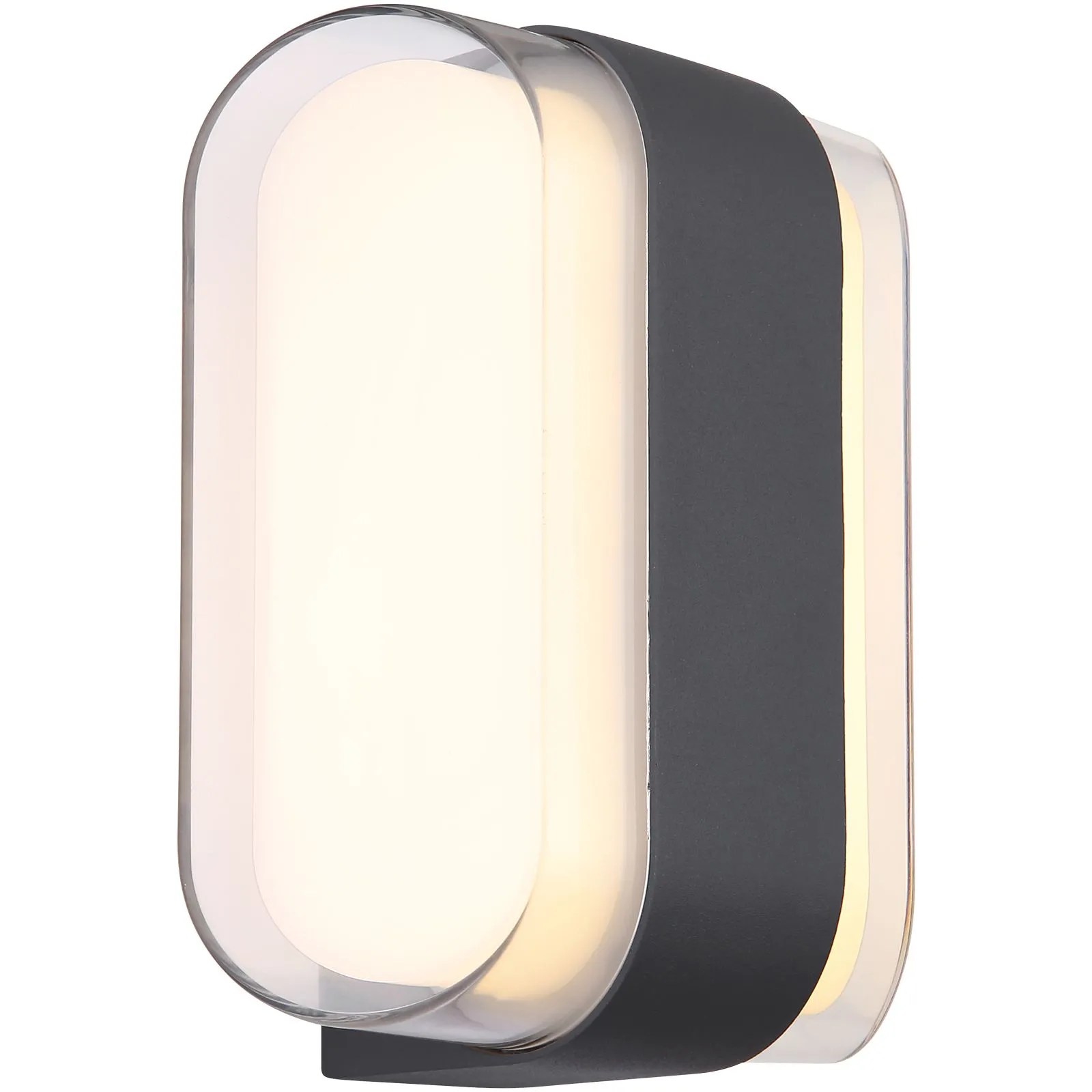 Außenwandleuchte Grau Wandlampe LED Wandstrahler Außen Außenlampe 34315