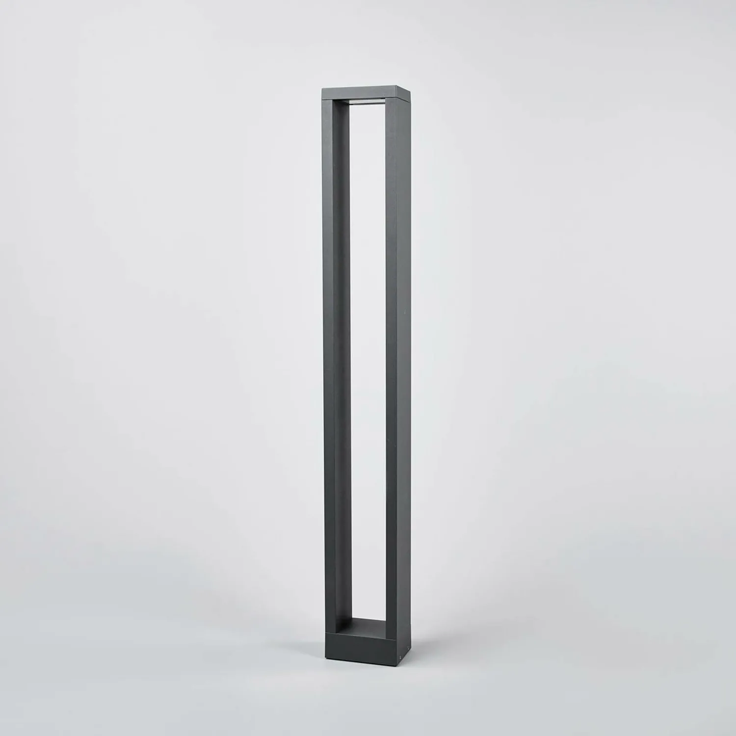 Lucande Eckige Led Pollerleuchte Jupp Wegeleuchte Wegelampe Leuchte 90 Cm Grau B-Ware