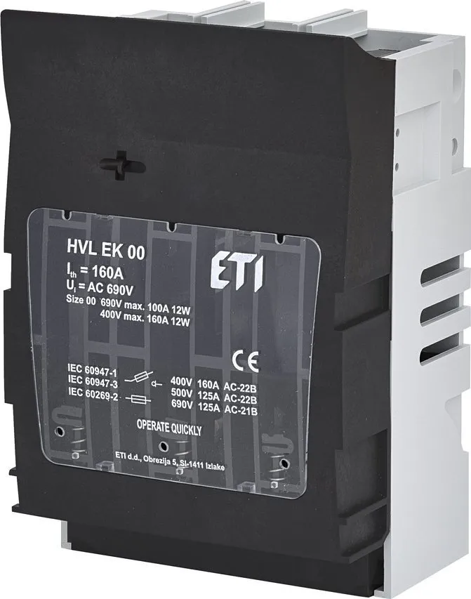 RBK HVL EK 00 160A 3P M8 Kastentrennschalter 001701250 ETI