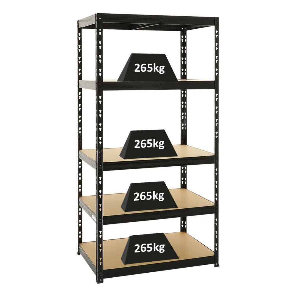 Schwerlastregal Tiger | HxBxT 180x90x60 cm | Fachlast 265kg | Schwarz