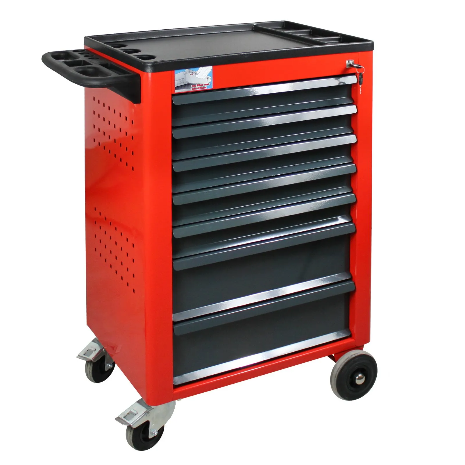 Werkstattwagen Cheetah | 7 Schubladen | HxBxT 96x61x45cm | Verkehrsrot